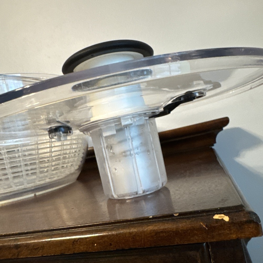 OXO Salad Spinner - Clear With Black Button 10.5" - Picture 9 of 13